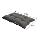 Garden Patio Swing Bench Cushion Seat Pad, Dark Grey 120x80CM