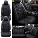 Universal 5-Seat PU Leather Car Seat Covers Full set Front Rear Seat Cushion Anti-scratch Protection For Sedan SUV