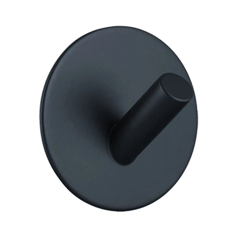 Black Robe Hook Wall Hook Towel Hook for Bathroom Stainless Steel Coat Hook Rustproof Hook Hanger for Kitchen Hardware