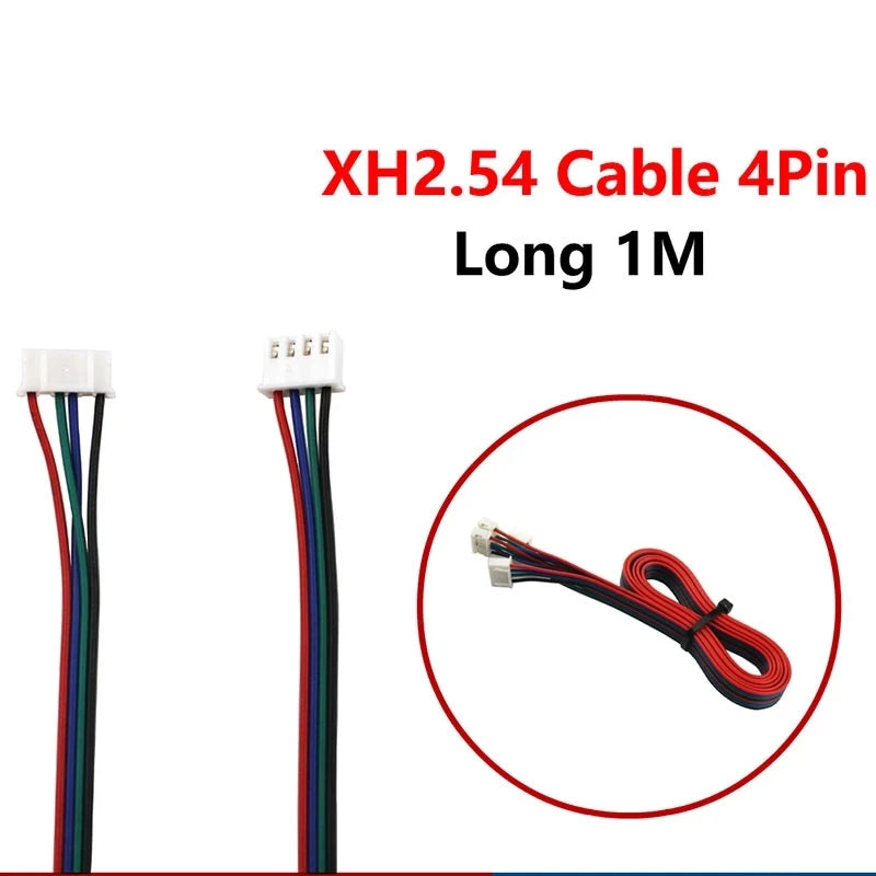 Motor Cable 1M/1.5M/2M Two-phase XH2.54 4pin to 6pin Terminal Motor Connector Cable for Nema 42 Stepper Motor 3D Printer Parts