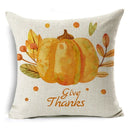 Thanksgiving Pumpkin Plant Pillowcases Linen Decor Throw Cushion Cover For Car Sofa Pillowcase Outdoor Garden Home Decoration