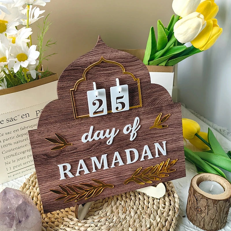 DIY Ramadan Decoration 2024 Eid Mubarak Advent Calendar Home Decoration Ramadan Novelty 2024 Calendar Islamic Muslim Home Deocor