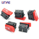 Horn Switch Car Button E-bike Motorcycle Horn Universal Momentary Push Rocker Switch  Plastic 2 Pin Self-reset Red