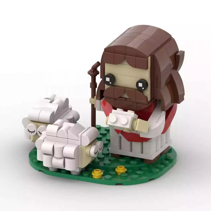 Bricklink Ideas Figures Classic Christianity God Shepherd Jesus Crux Brickheadz Sets Building Blocks Kid Toys Christmas Gift