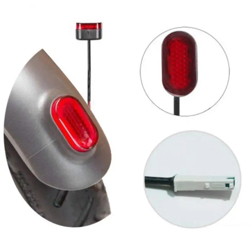 Electric Scooter Taillight Rear Brake Light For Xiaomi M365 m187 pro Fender Stoplight Safety Warning Light  LED Tail Lamp Parts