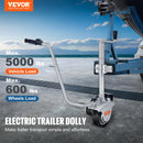 VEVOR 5000lbs Electric Trailer Dolly 12V Trailer Jockey Wheel with 22 ft/min Speed & Adjustable Height for Moving Caravan Boat