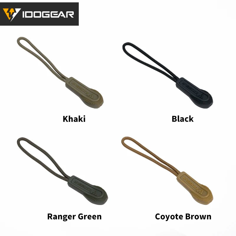 IDOGEAR Tactical Hook Handle Zipper Handle 3PCS Zipper Pull Drawstring 3952