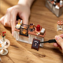 Robotime Rolife NO.17 Cafe 3D Puzzle DIY Miniature Dollhouse Kit Crafts Hobbies Amazing Gift for Women Children DG162