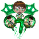 Ben-10 Party Decoration Balloon Cartoon Huge Boy Round 18 inch Balloon Birthday Party Supplies Kids Favor Baby Shower Gift