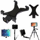 Universal Tablet bracket Tripod Mount IPad stand Clamp With 1/4"Thread Adapter for iPad 2/3/4/Air/Air2 /mini for Phone Tablet