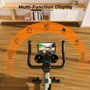 Superun Magnetic Control Exercise Bike Large Tablet Holder Comfortable Seat Indoor Cycling Bike Cardio Fitness Bike