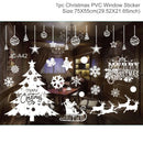 Christmas Window Stickers Merry Christmas Decorations For Home 2024 Christmas Wall Sticker Kids Wall Decals Happy New Year 2025