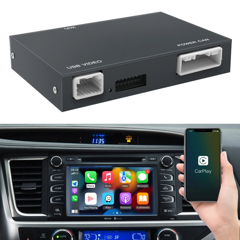 Wireless Carplay Android Auto For Toyota Yaris RAV4 Corolla Aygo Tacoma Camry C-HR Tundra Highlander 4Runner multimedi