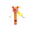 10-30PCS Wooden Cartoon Whistle with Rope Kids Birthday Wedding Party Guest Gift Souvenir Easter Boys Girls Classroom Prize Gift