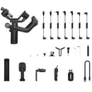 FeiyuTech SCORP Mini 2 for Mirrorless Camera Action Camre Smartphone, 3 Axis Stabilizer for Sony/GoPro/iPhone, AI Tracking