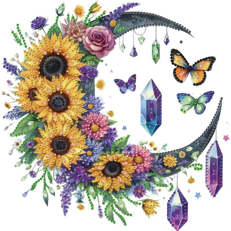 5D DIY Partial Special Shaped Drill Diamond Painting Kit Animal Halloween Decoration Christmas DIY Painting Decor 30/40X40/30CM