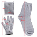 Electrode Pulse Conductive TENS EMS Massage Gloves Socks Wrist Conductive Silver Fiber For Physical Massager Muscle Stimulator