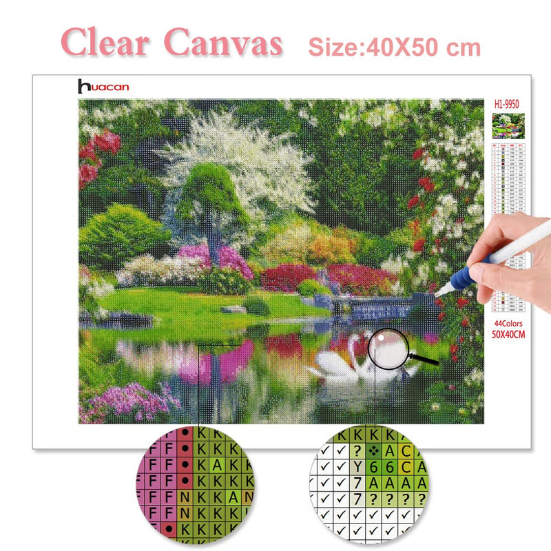 Huacan Diamond Painting Full Square Landscape Diamond Mosaic Sale Scenery Rhinestones Pictures Diamond Embroidery Cross Stitch