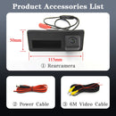 Vehicle Backup Camera For Audi A4L A5 A3 Q3 Q5 RS6 Car Rear View Trunk Handle Camera For VW Passat Tiguan Jetta Sharan Touareg