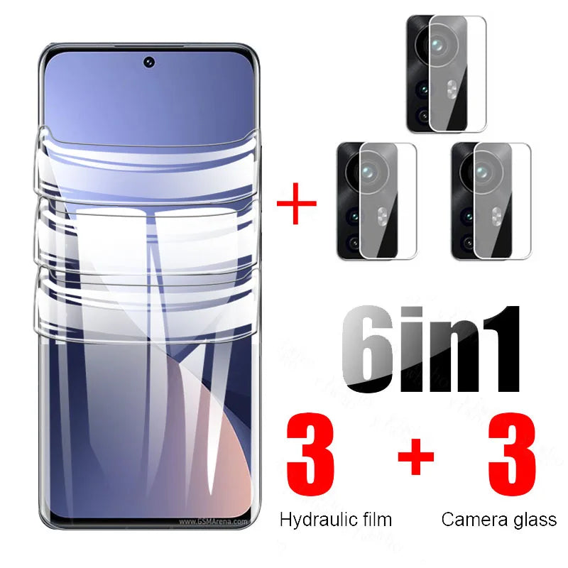 Hydrogel Film For Xiaomi 12 Pro Full Screen Protector Xiomi 12X Mi12 T Mi 12Pro 5G Soft Protective Film Camera Tempered Glass