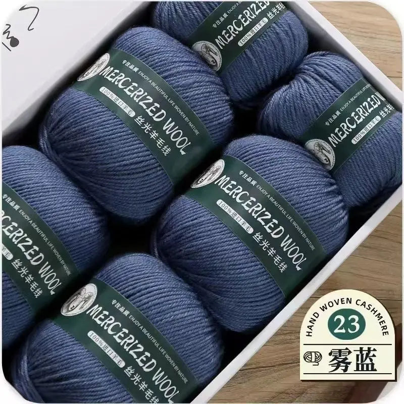 Hand-knitted Mongolian Cashmere Yarn for Cardigan Hat and Sweater, Worsted Woolen Wool, Hand-knitted Thread, 100g