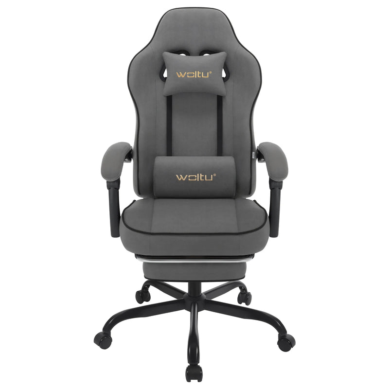 WOLTU Swivel Gamer Chair Gaming Chair Ergonomic Office Computer Chair with Lumbar Cushion Pillow Footrest