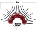 Goddess Crown Tiaras Headband Halloween Hair Band Flower Gold Halo Crowns Headwear Wedding Party Headpiece Hair Accessories