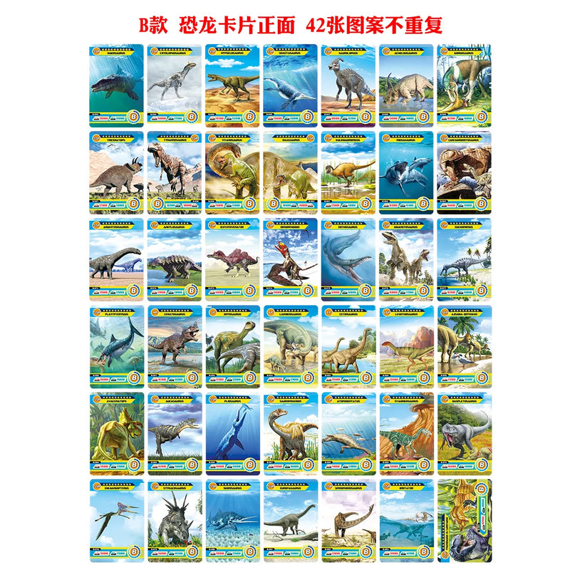 Game Dinosaur Collection Cards Animal Cards Learning Toys For Family Children Collection Cards Gift Kid Toys