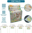 Easter Rabbit Eggs Linen Table Runner Dresser Scarves Table Decor Farmhouse Kitchen Dining Table Runner Easter Decorations