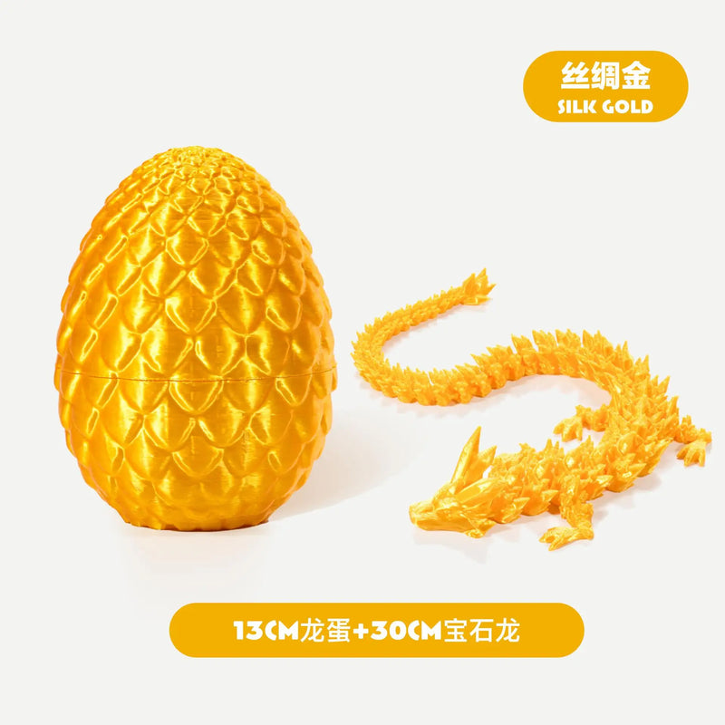 3D Printing Dragon Eggs 12 Inch Dragon Toy Easter Eggs Hinged Dragon Stress Relieving Toy Interior Decoration Office Decorations