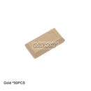 Marumine 50PCS Tile Special 1x2 Ingot Bar Gold Money Pirate MOC Brick Part 99563 Assembles Particles Building Blocks Accessories