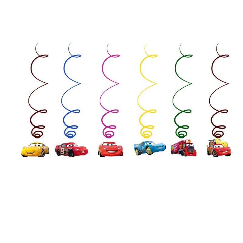 Disney Cars Birthday Party Decorations Lightning Mcqueen Disposable Tableware Set Cups Plates Balloon for Race Party Baby Shower