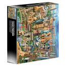 80*60cm Adult 1500pcs Paper Jigsaw Puzzle The World's Famous Scenic Spots Landscape Paintings Stress Reducing Toy Christmas Gift