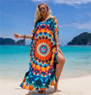 Kaftan Dresses for Women Plus Size Bathing Suit Cover Up Vneck Batwing Dress Loose Fit Moroccan Caftan Mumu Dresses