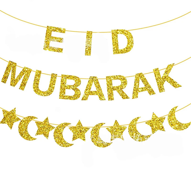 Muslim Festival Jewish Passover Disposable Tableware Paper Plates Cup Flag Balloons Home Party Favors Decoration Party Supplies