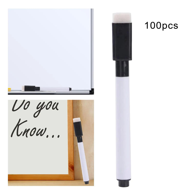 100Pcs Whiteboard Marker Pens Water Colour Writing Pen Markers Writing Pen Kids Gift Art Craft for School Office