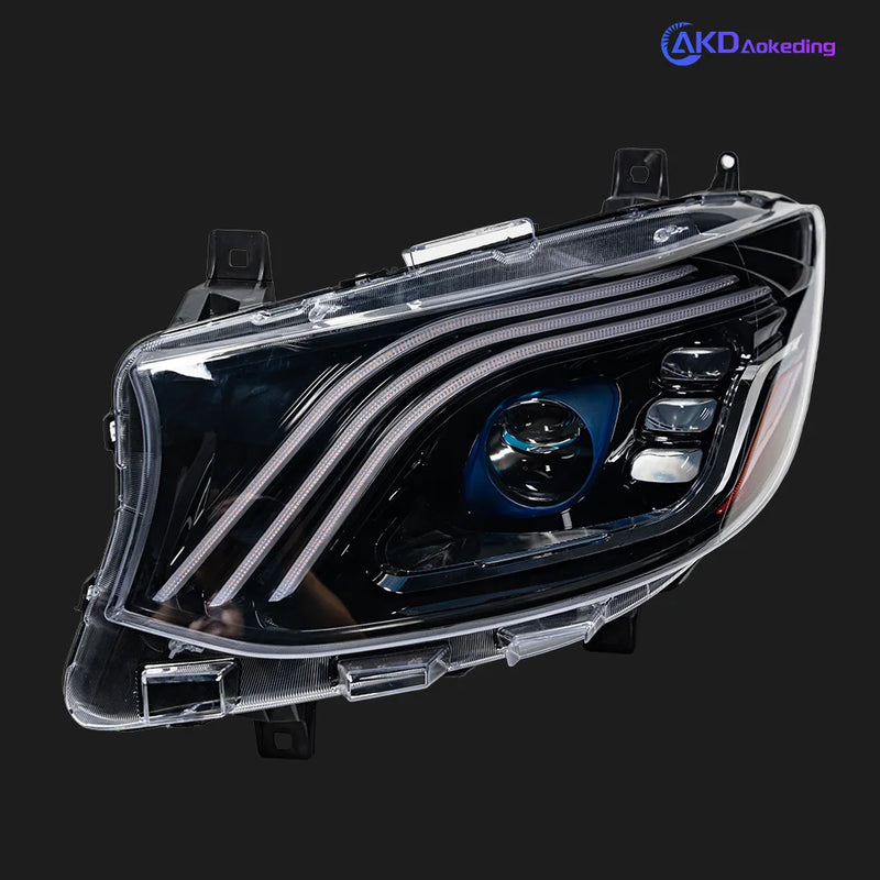 AKD Car Lights for Benz Sprinter Headlight Projector Lens Maybach Style Head Lamp DRL Automotive Accessories