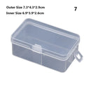 8Styles Plastic Storage Box Small Square Clear Black Box For Jewelry Diamond Embroidery Craft Bead Pill Home Storage Supply