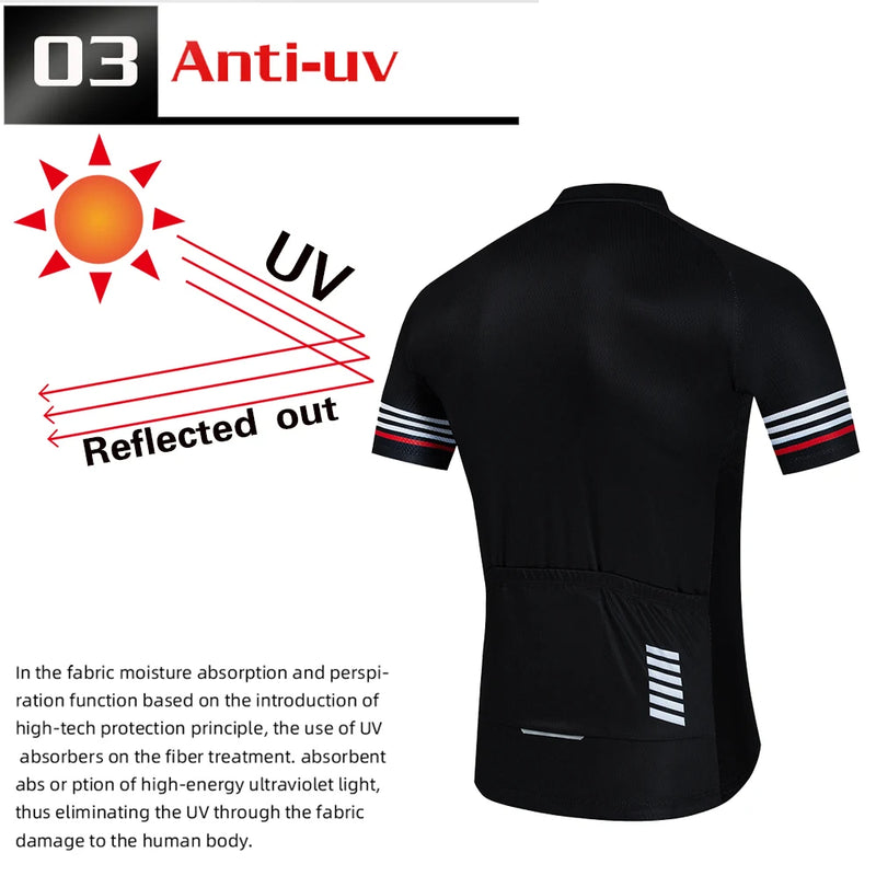 2024 Pro Team Cycling Jersey Set Summer MTB Bike Clothes Uniform Maillot Ropa Ciclismo Man Cycling Bicycle Suit