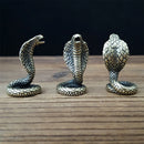 Cobra Small Ornaments Solid Brass Snake Tea Table Antique Small Copper Pieces Copper Carvings Handles Copperware Incense Burner