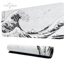 Mouse Pad Gaming Black And White Gray Art Aesthetics XL Large New Mousepad XXL MousePads Non-Slip Soft Computer Table Mat