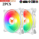 COOLMOON Computer Case 120mm Fan 5V 3 Pin ARGB Cooling Ventilado 12V 4 Pin PWM Computer Chassis Fans Ventilador 12cm Aura Sync