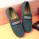 Suede Leather Men Shoes Casual Formal Man Loafers Handmade Moccasins Italian Breathable Slip on Male Boat Shoes Walking Footwear