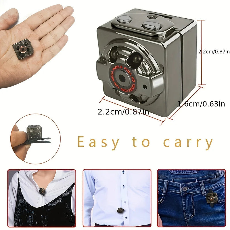 2024 NEW 1pc Small Camera HD Portable Camera, Outdoor Sports Infrared Night Vision Mini Camera, Aerial Recorder Camera