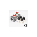 MOC City Building Blocks Accessories Mahjong Machine Plant Sofa Bed Piano Refrigerator Kitchen Toy Brick Florist Bar X009 TV Set