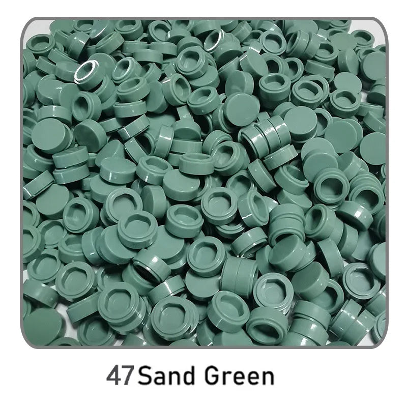 1000pcs DIY Pixel Art Bricks1x1 Round Tile Building Blocks Compatible with 98138 Anime Figure Assemble Toys Gift for Children