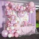 60/136pcs Pink Balloon Arch Party Set Confetti Ballon Butterfly Birthday Decorations Balloon Wedding Supplies Baby Shower Globos
