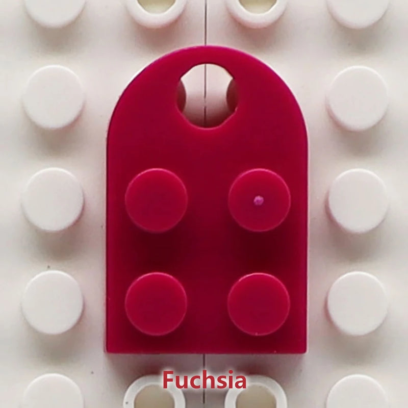 50pcs DIY Building Blocks 3176 Brick Heart Necklace/Key Ring Toys 2x 3 Heart-shaped Multicolor Educational Toy Gift for Children