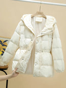 New Women Down Jacket Casual Style Autumn Winter White Duck Down Coats And Parkas Female Outwear