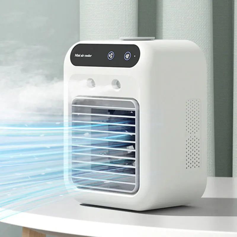 Humidifier Cooler Fan 2 Gear Air Conditioner Small Fans Portable USB Chargeable Desktop Spray Fans For Office Dormitory Room